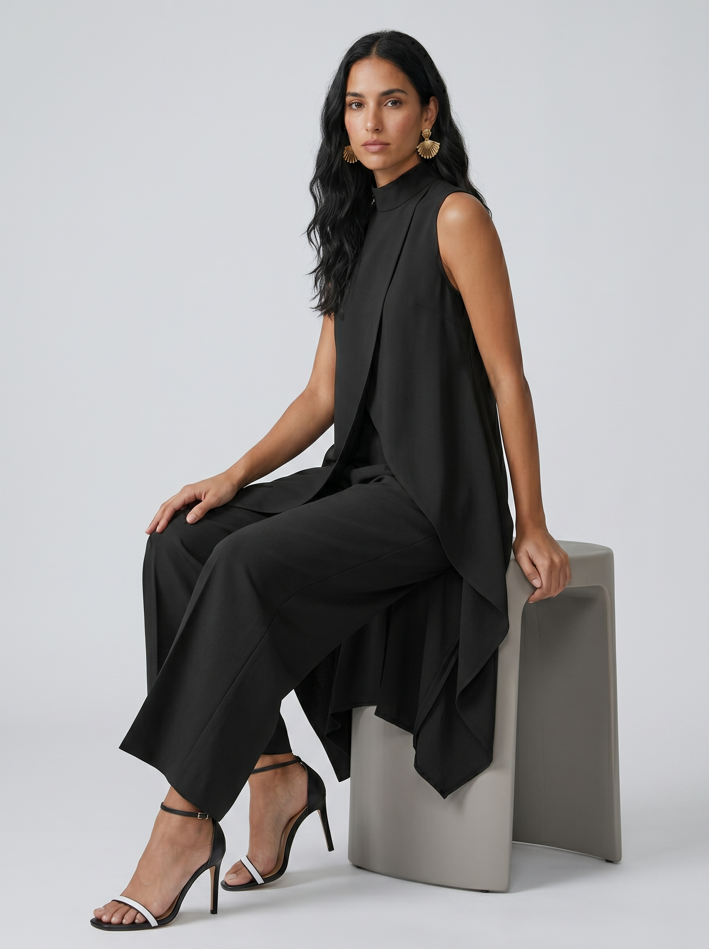Conjunto largo elegante