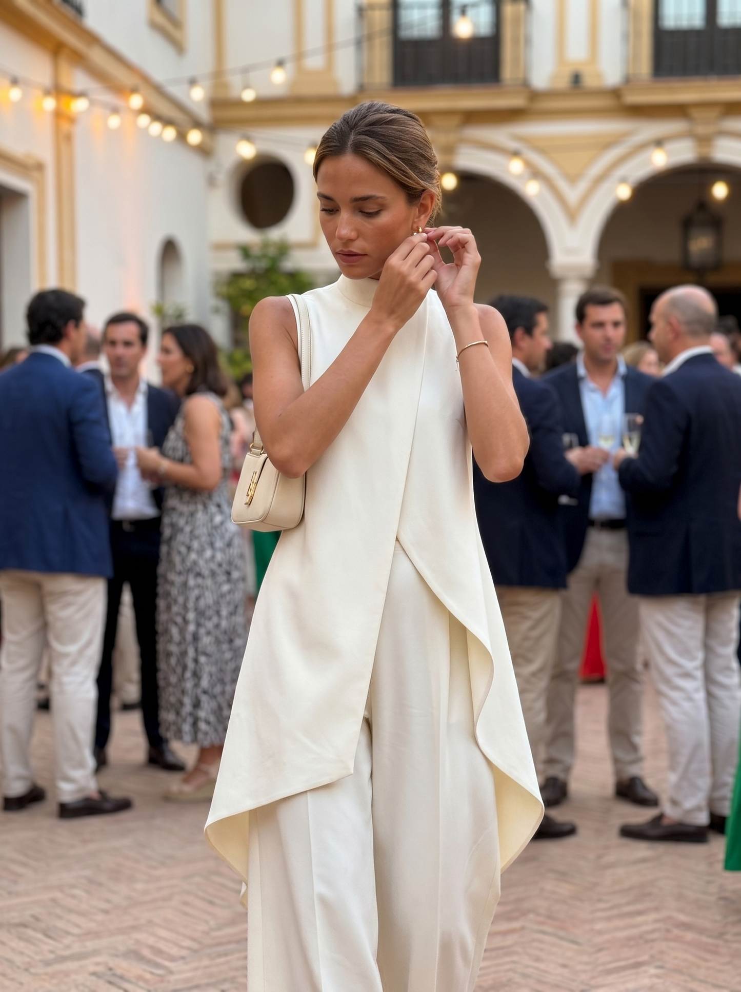 Conjunto largo elegante