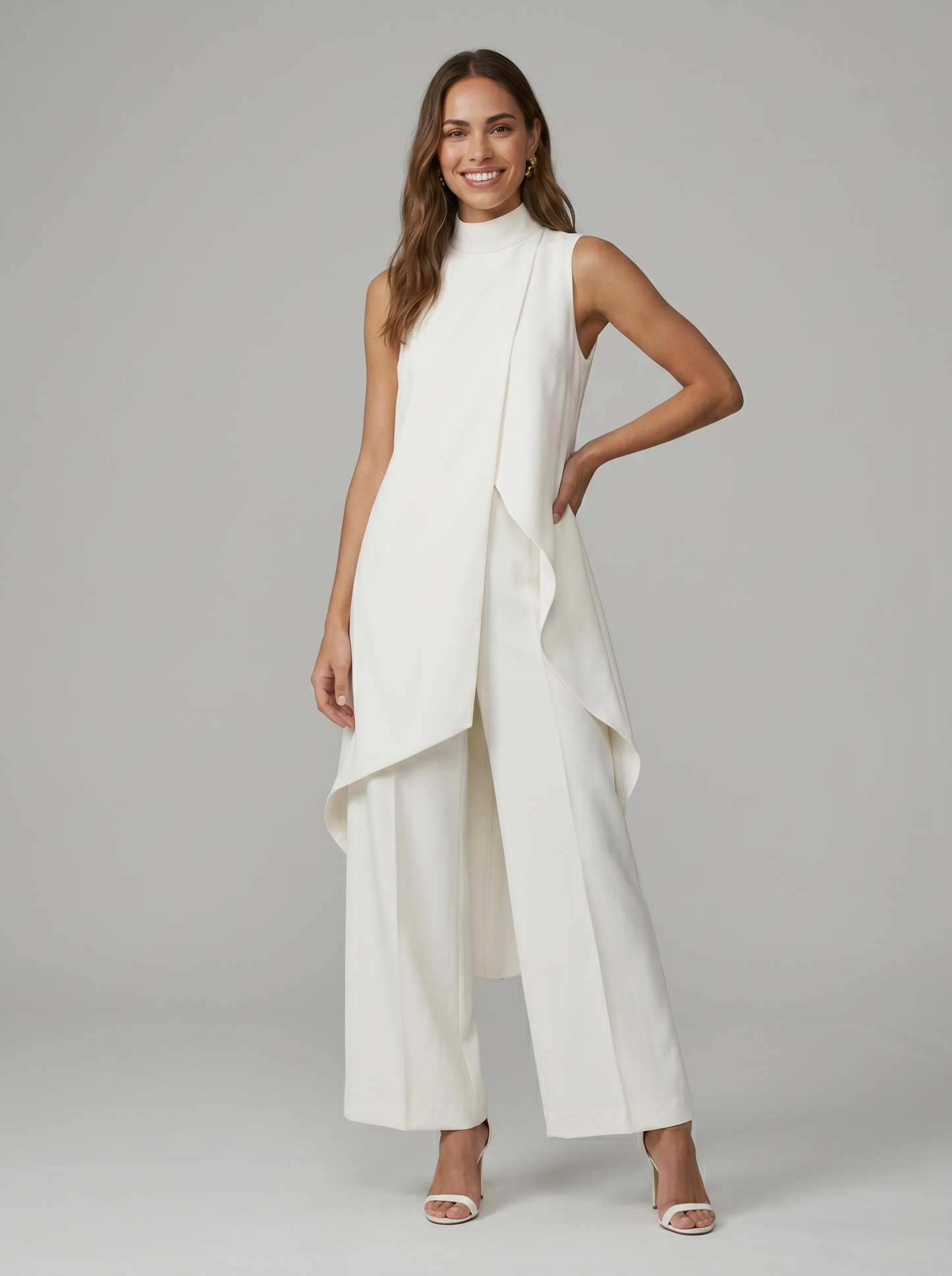 Conjunto largo elegante
