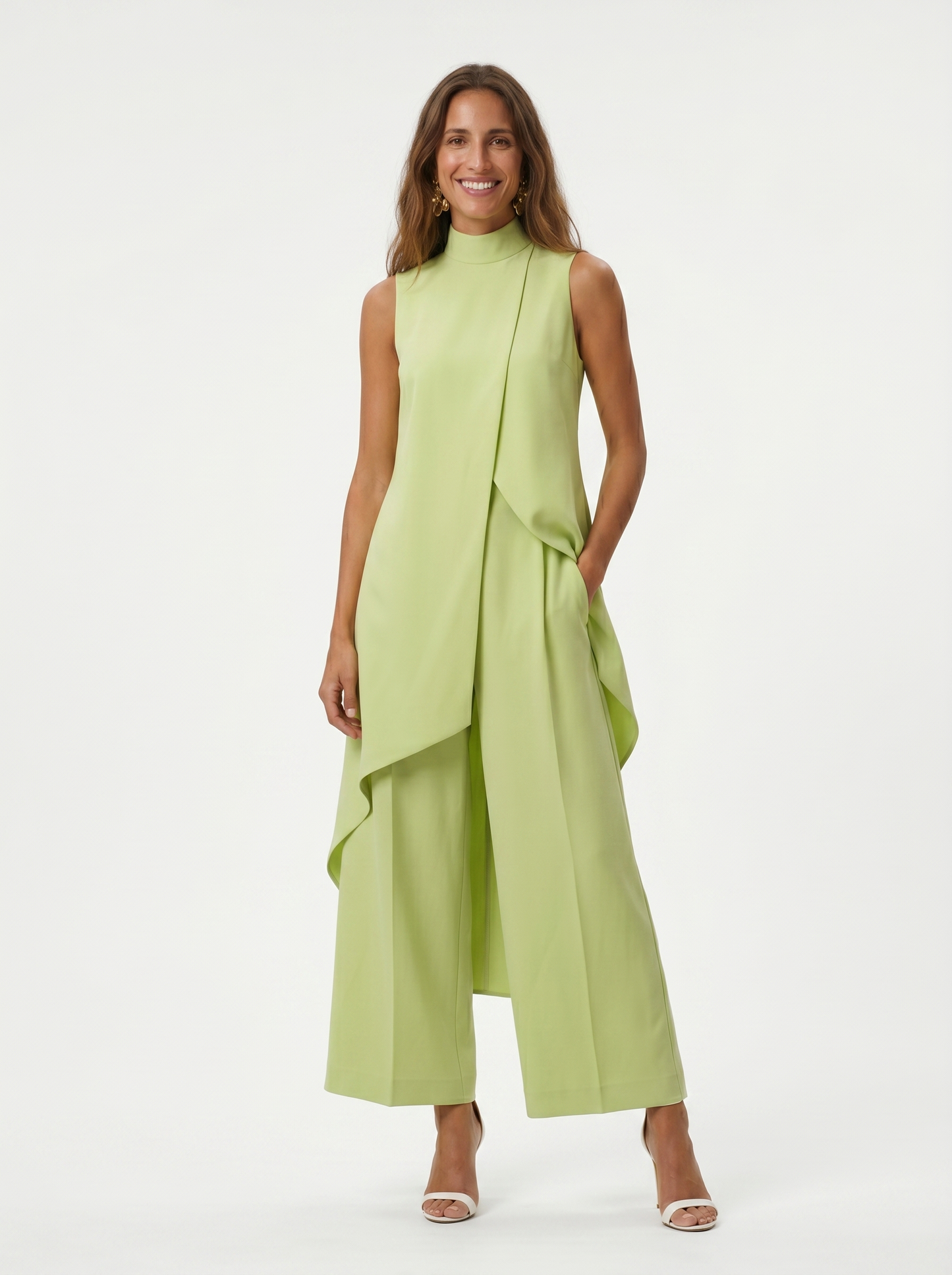 Conjunto largo elegante