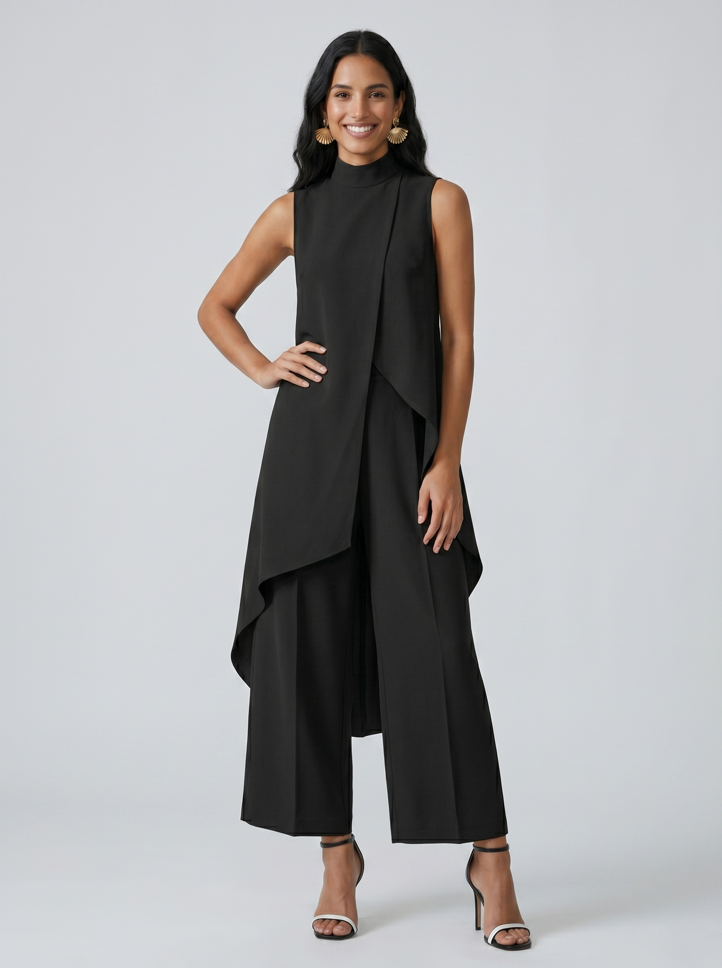 Conjunto largo elegante