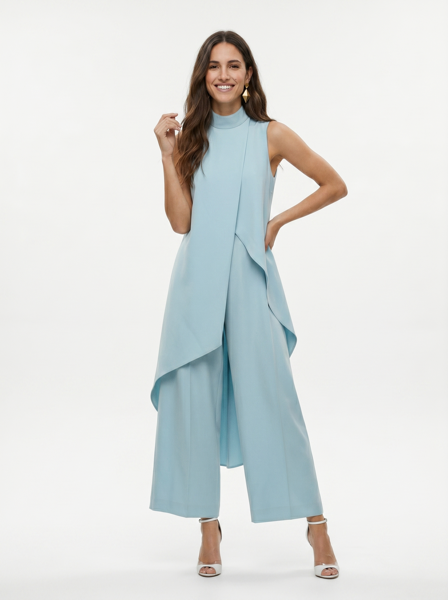Conjunto largo elegante
