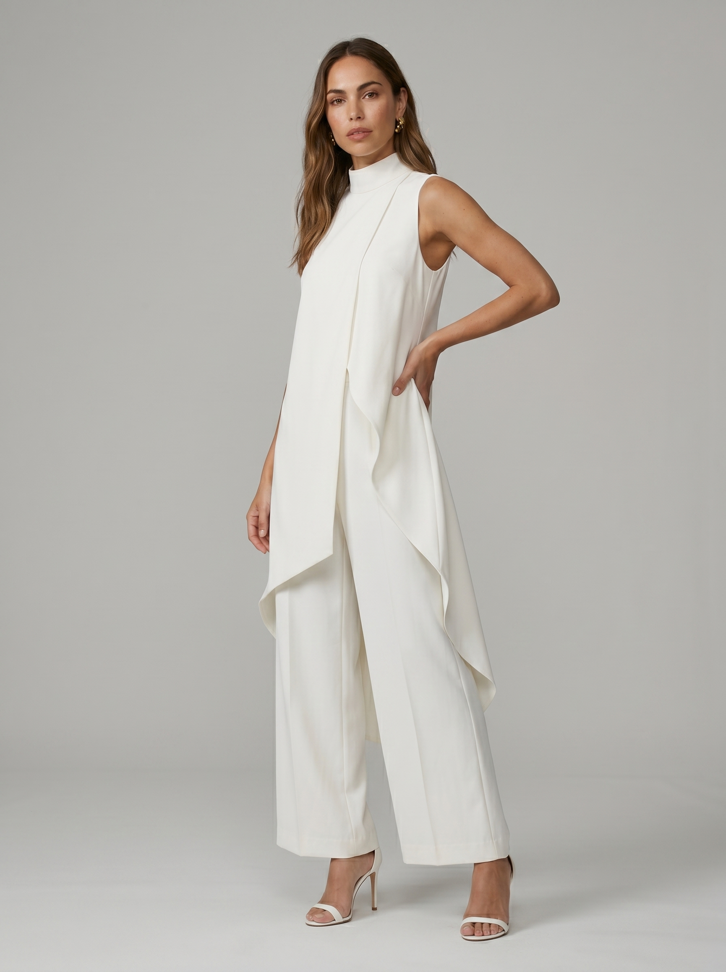 Conjunto largo elegante