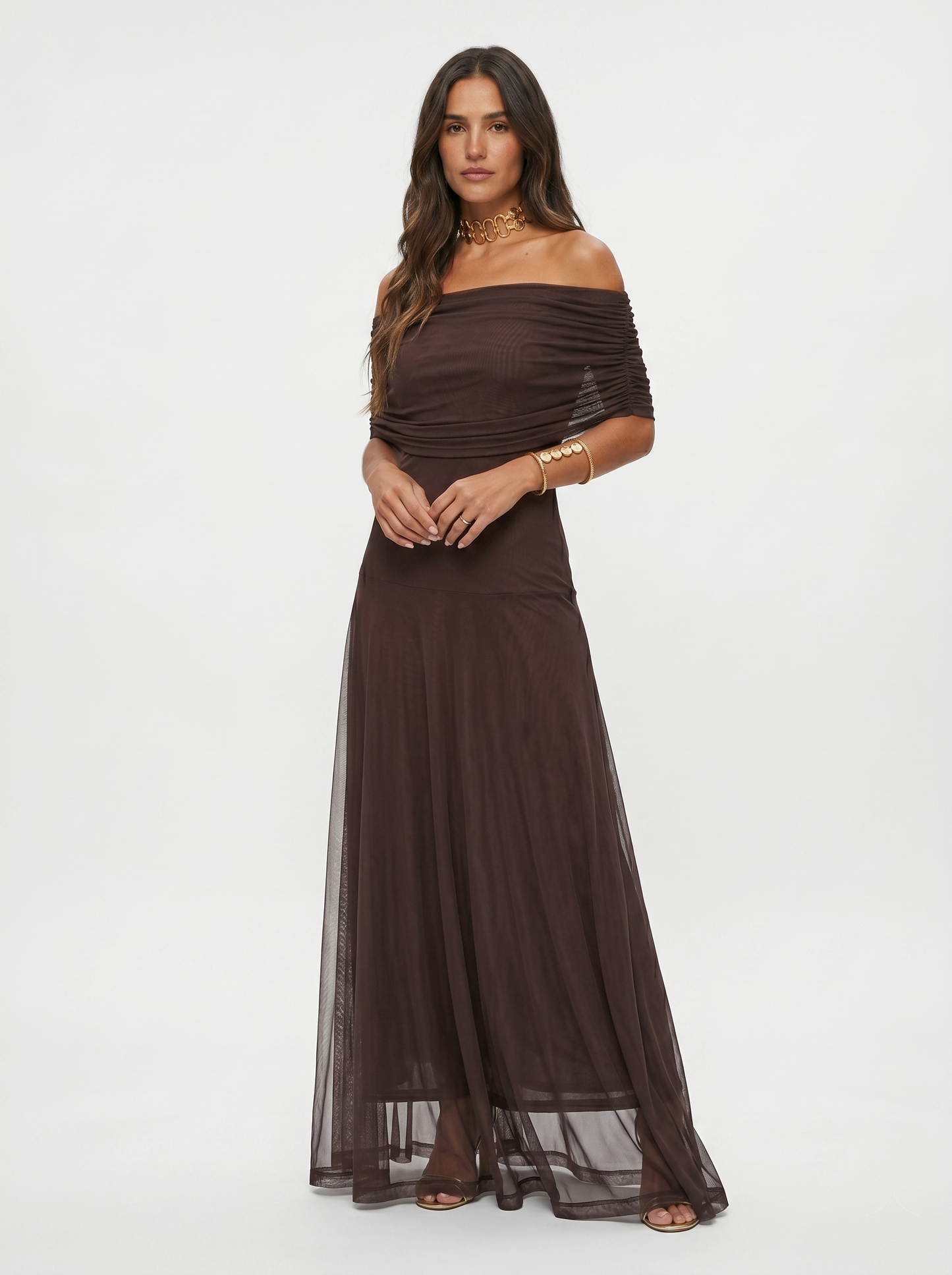 Vestido maxi elegante y sencillo
