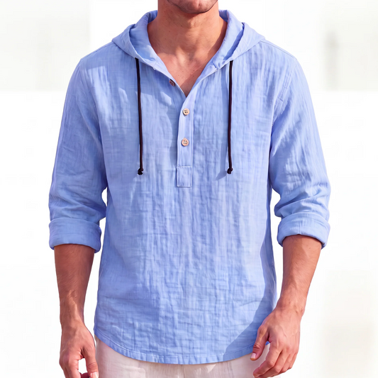 Camisa de Lino con Capucha Rex